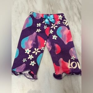 Purple 18” doll pajama pants home made